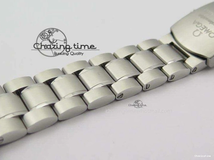 0118 Speedmaster MoonWatch  Apollo 16 Black Dial On SS Bracelet Supportive 8231